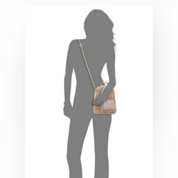 Kate Spade Finer Things Merry Mini Leather Shearling Backpack Crossbody Bag - Picture 11 of 11